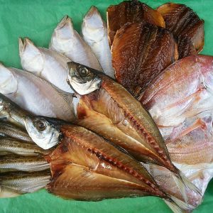 自家製干物セット アジ 鯛 エテカレイ シロハタ アジみりん