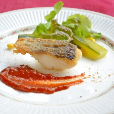 スズキのムニエル