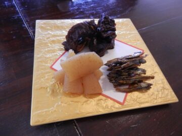お節料理、棒鱈・数の子・田作り