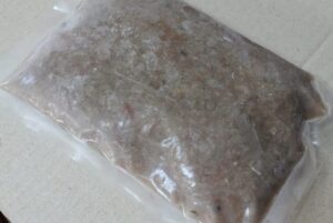 沖キスと真アジの混合ミンチ(真空)