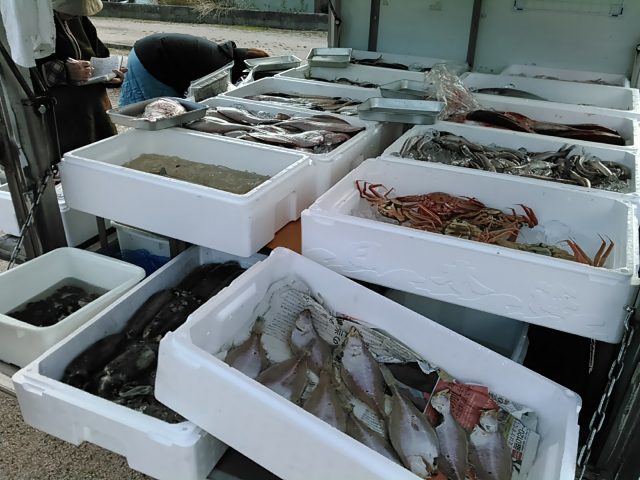 鮮魚の移動販売