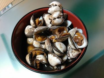 サルボウ貝の煮付け