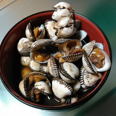 サルボウ貝の煮付け