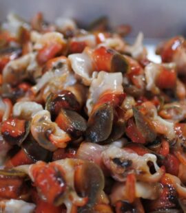 アカベ コナガニシ のむき身