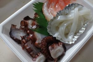お刺身３種盛D（いか、タコ、甘えび）