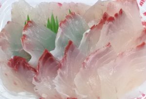黒鯛（クロダイ）のお刺身（100g） / 天然物