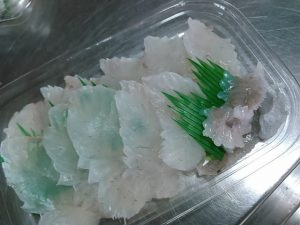 天然ヒラメ のお刺身（白身魚）★おススメ